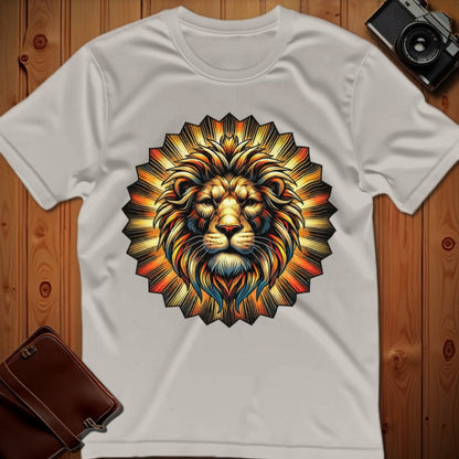 Lion Tee – Sunburst – Bold Vibrant Art