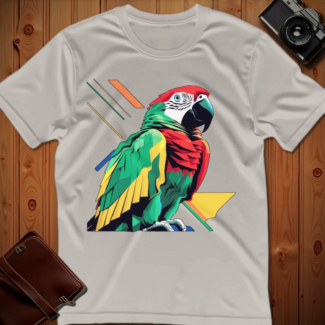 Parrot Tee – Geometric – Bold Vibrant Art