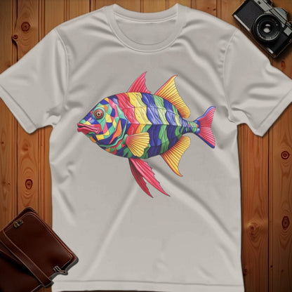 Fish Tee – Bright Pattern – Bold Vibrant Art