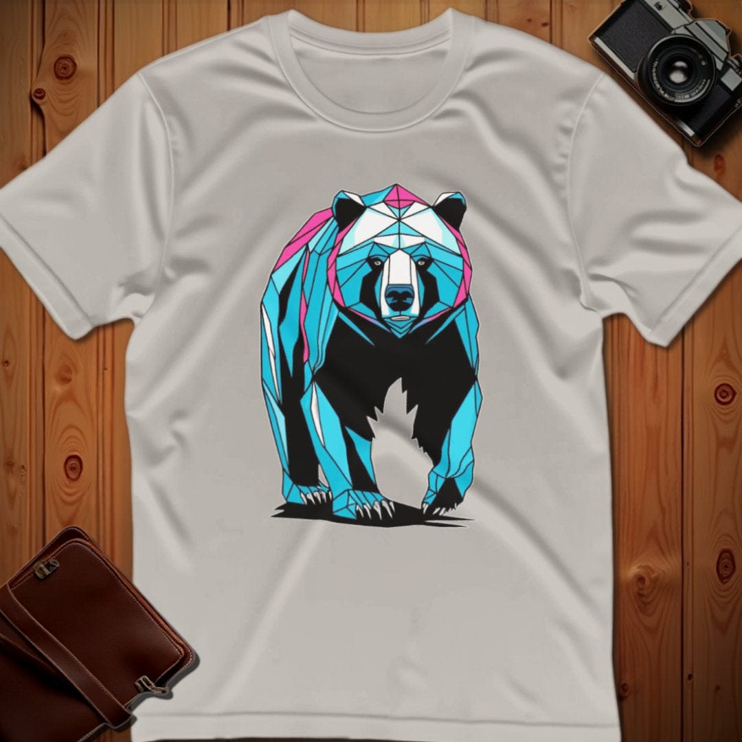 Bear Tee – Geometric – Bold Vibrant Art