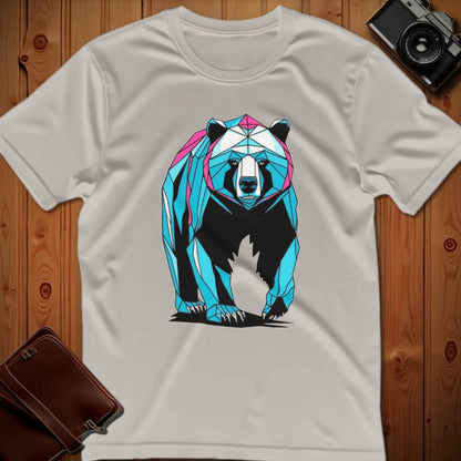 Bear Tee – Geometric – Bold Vibrant Art
