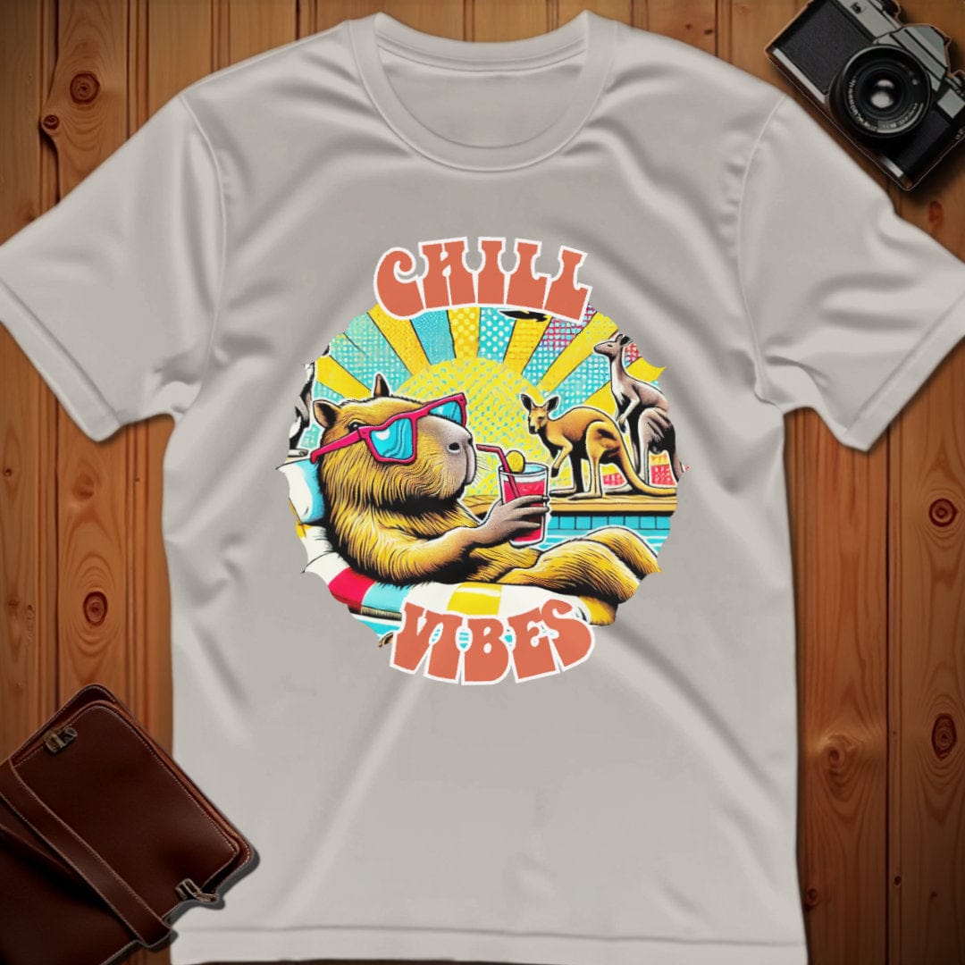 Capybara Tee – Chill Vibes – Bold Vibrant Art