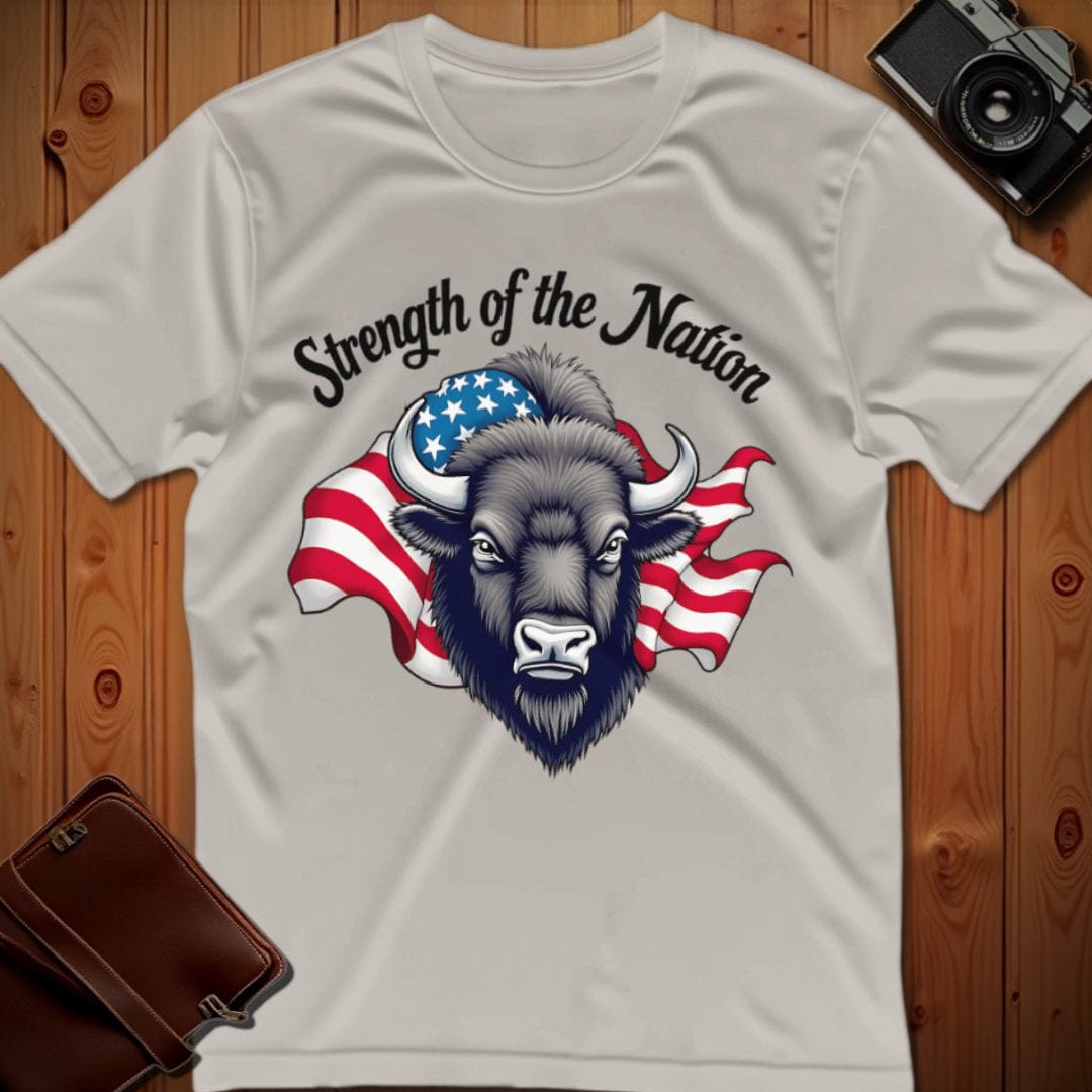 Bison Tee – Strength of the Nation – Bold Vibrant Art
