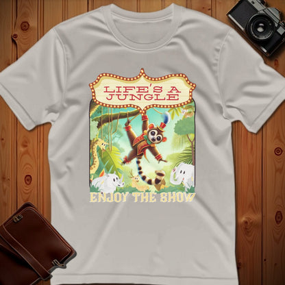 Kinkajou Tee – Life’s A Jungle Enjoy The Show – Bold Vibrant Art