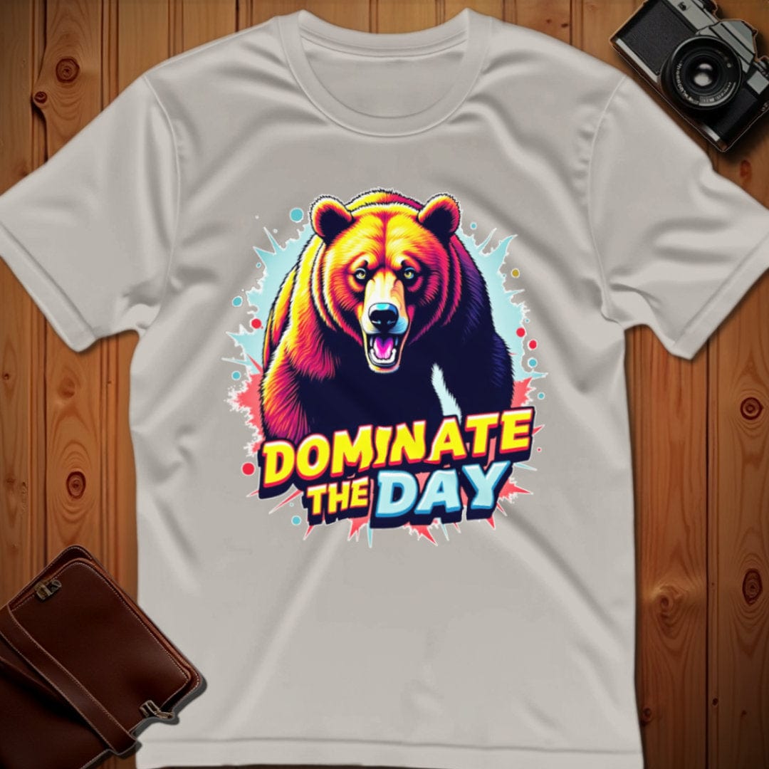 Bear Tee – Dominate the Day – Bold Vibrant Art