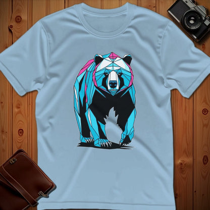 Bear Tee – Geometric – Bold Vibrant Art