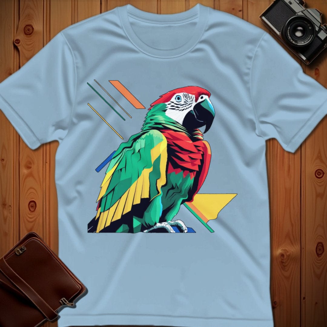 Parrot Tee – Geometric – Bold Vibrant Art