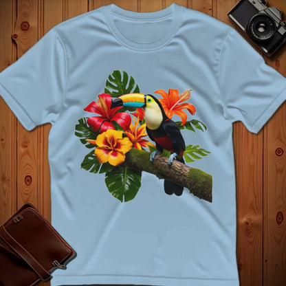 Vibrant Toucan T-Shirt - Bold Tropical Bird Graphic Tee