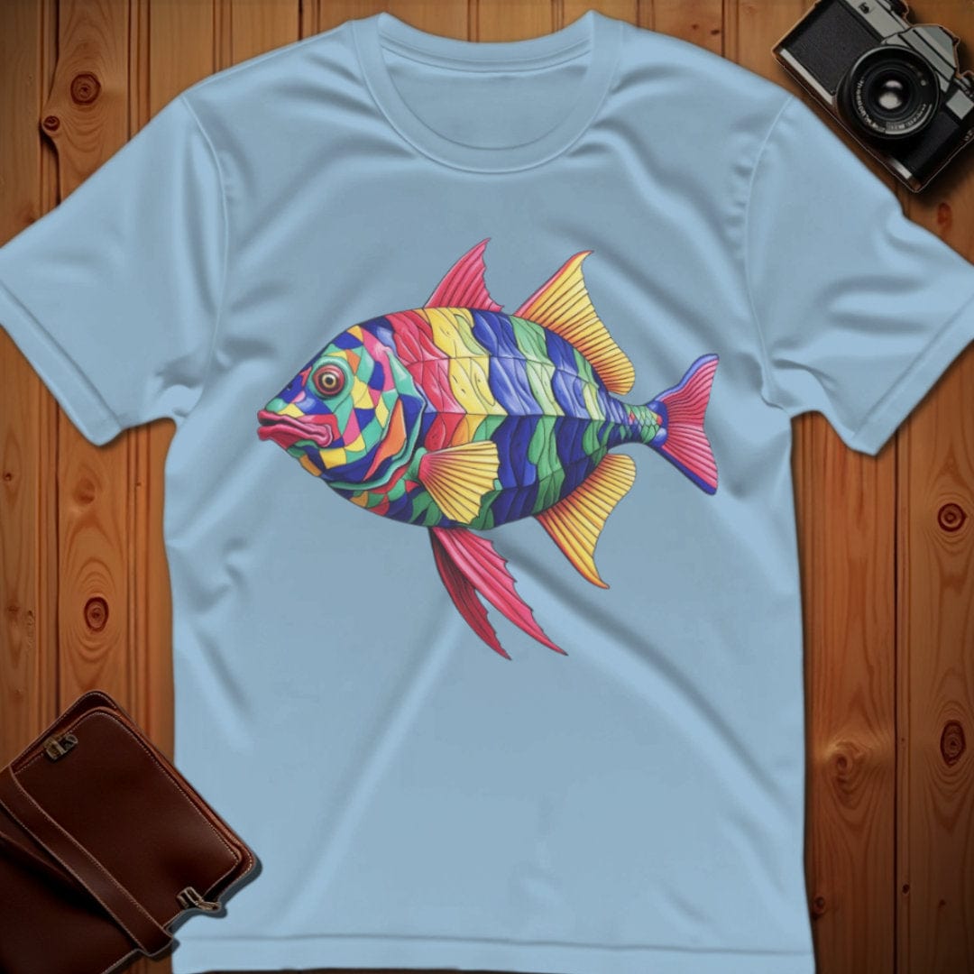 Fish Tee – Bright Pattern – Bold Vibrant Art