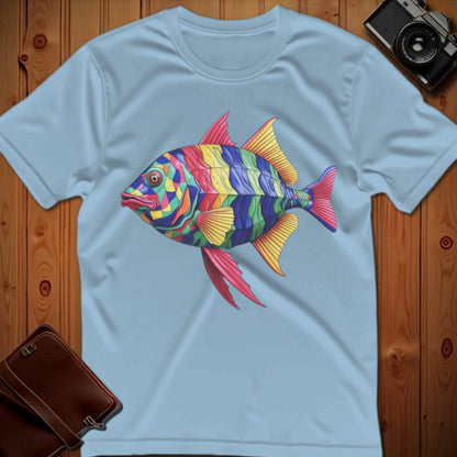 Fish Tee – Bright Pattern – Bold Vibrant Art