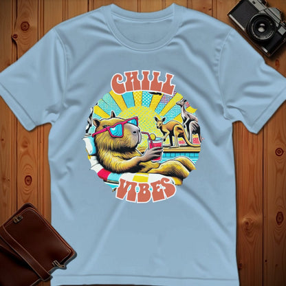 Capybara Tee – Chill Vibes – Bold Vibrant Art