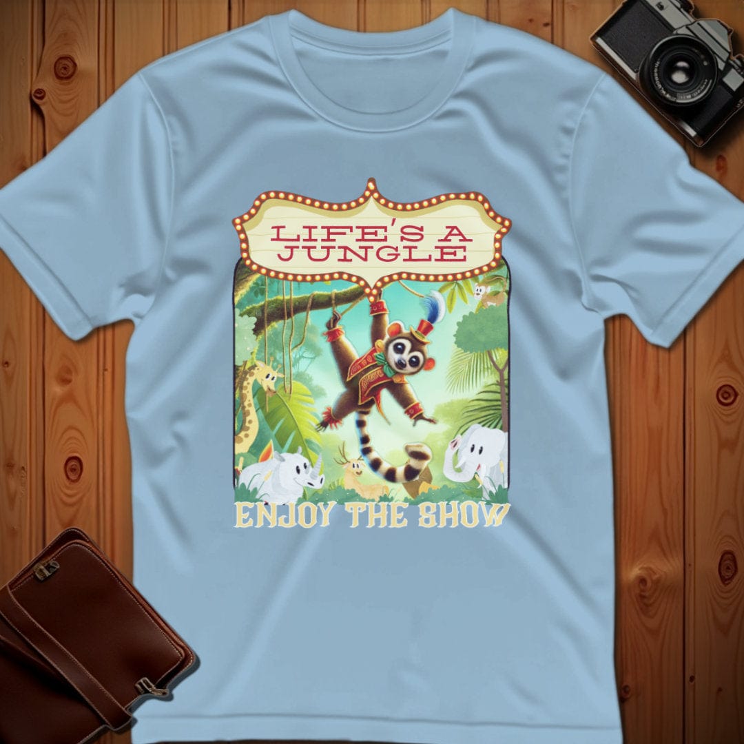 Kinkajou Tee – Life’s A Jungle Enjoy The Show – Bold Vibrant Art