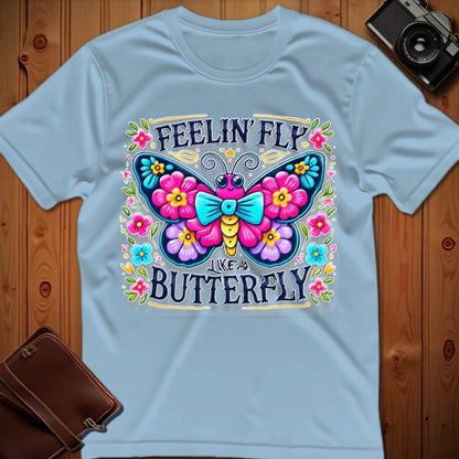 Butterfly Tee – Feelin Fly Like A – Bold Vibrant Art