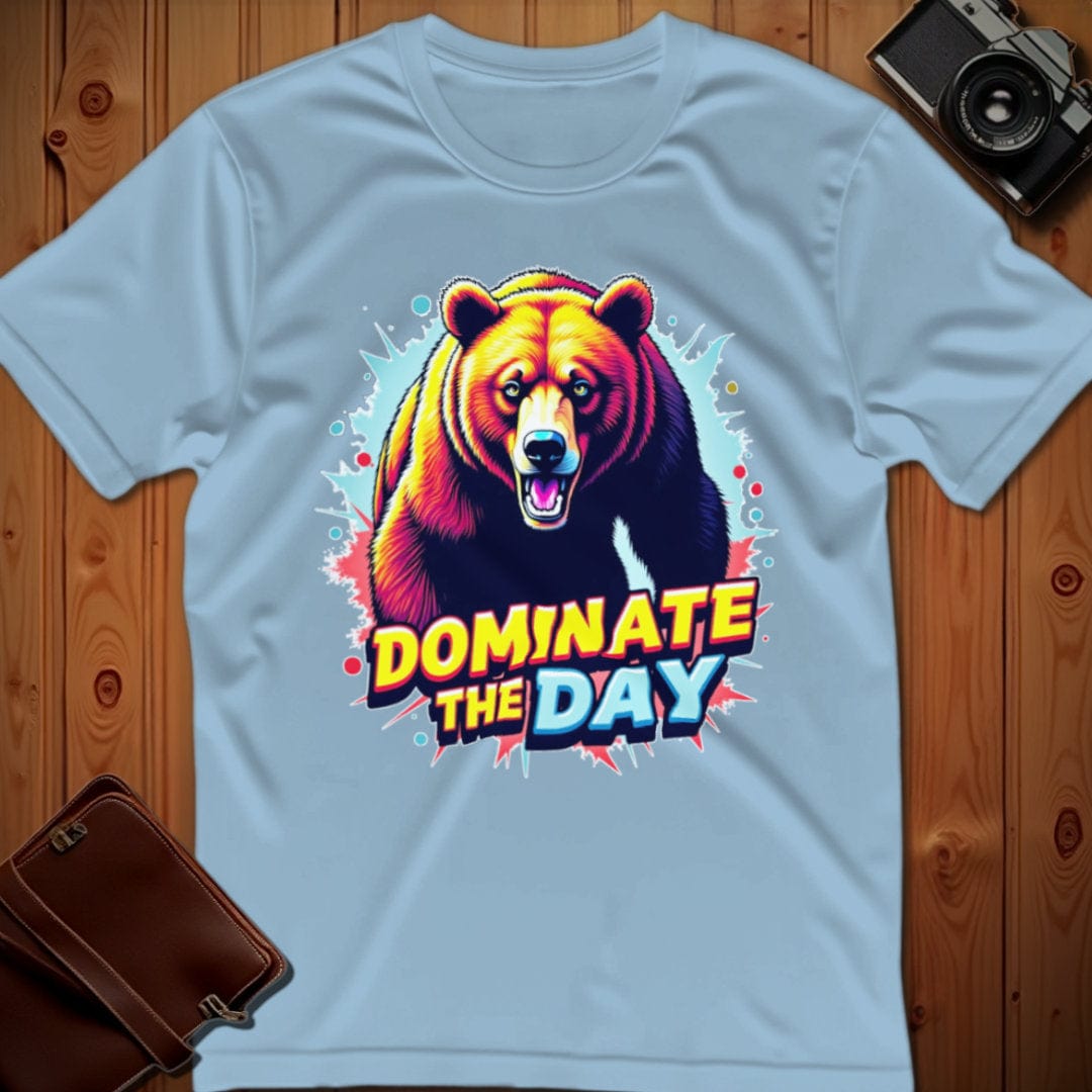 Bear Tee – Dominate the Day – Bold Vibrant Art