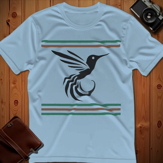 Hummingbird Tee – In Flight – Bold Vibrant Art