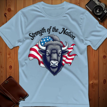 Bison Tee – Strength of the Nation – Bold Vibrant Art