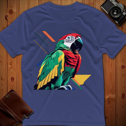 Parrot Tee – Geometric – Bold Vibrant Art