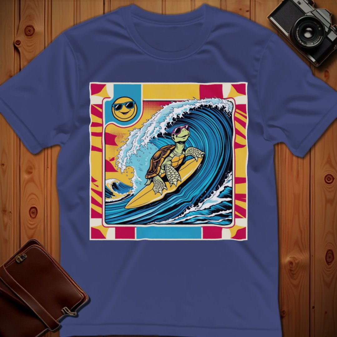 Turtle Tee – Surfing Pop Art  – Bold Vibrant Art