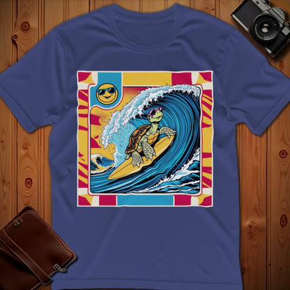 Turtle Tee – Surfing Pop Art  – Bold Vibrant Art