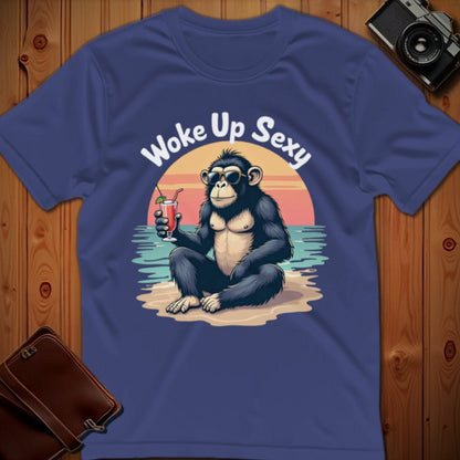 Chimpanzee Tee – Woke Up Sexy – Bold Vibrant Graphic | Outdoor Adventure