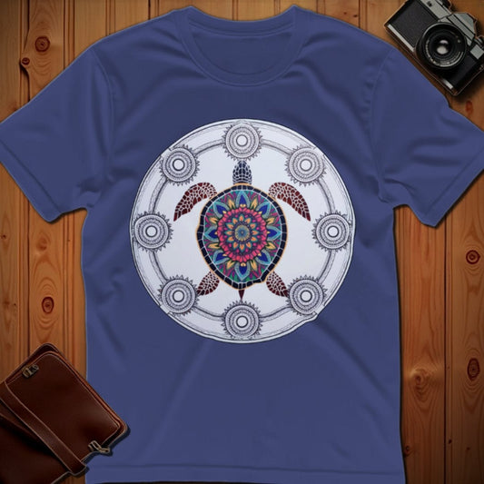 Turtle Tee – Mandala – Bold Vibrant Art | Outdoor Adventure
