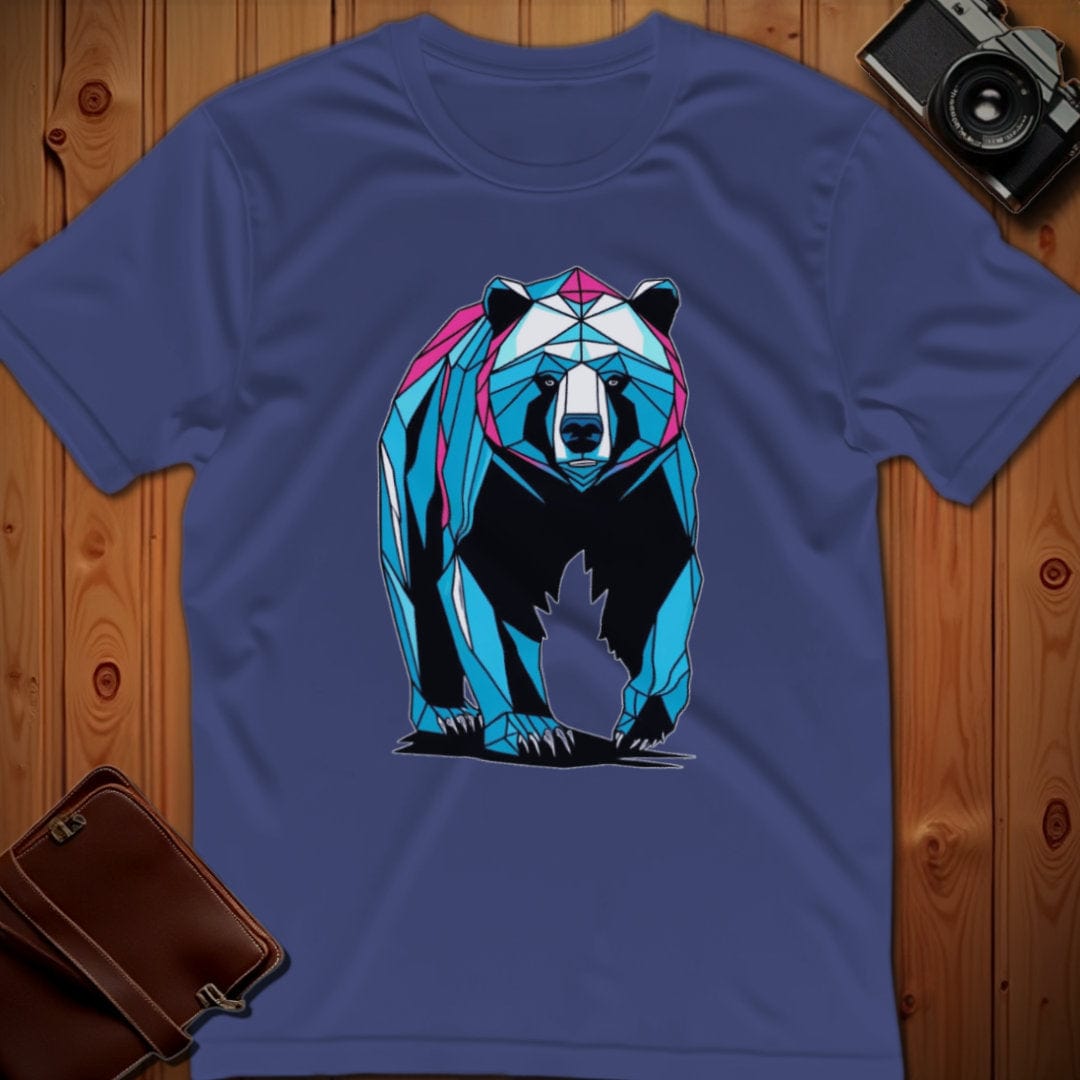 Bear Tee – Geometric – Bold Vibrant Art