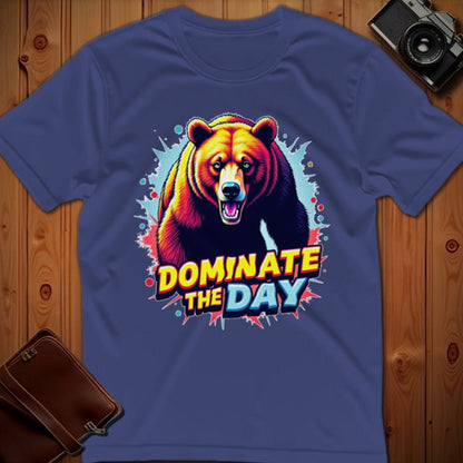 Bear Tee – Dominate the Day – Bold Vibrant Art