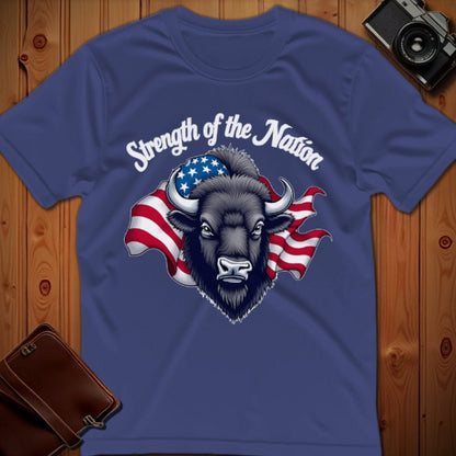 Bison Tee – Strength of the Nation – Bold Vibrant Art