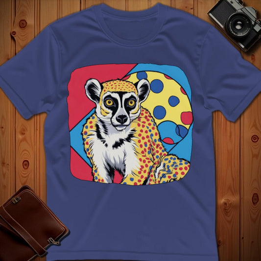 Lemur Tee – Pop Art – Bold Vibrant Graphic | for Animal Lovers