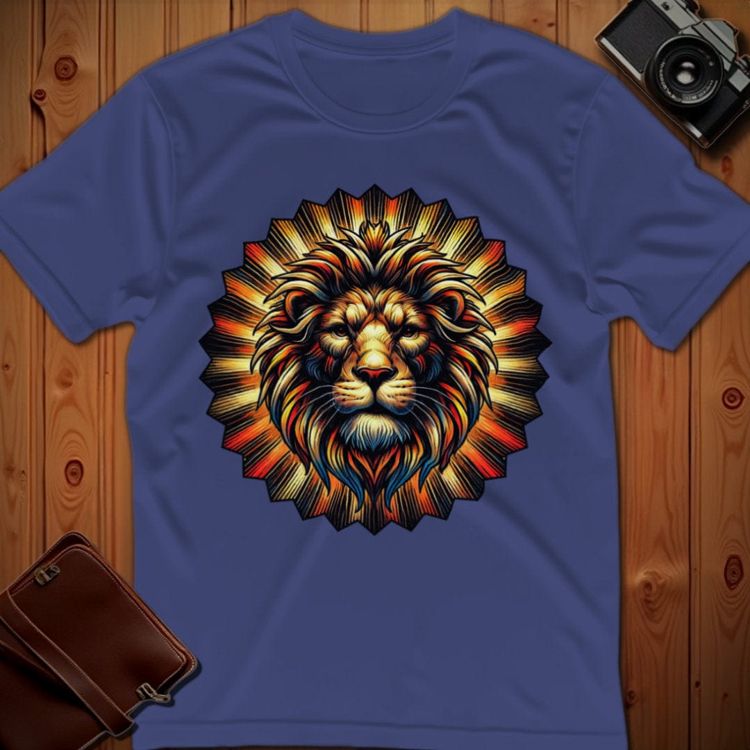 Lion Tee – Sunburst – Bold Vibrant Art