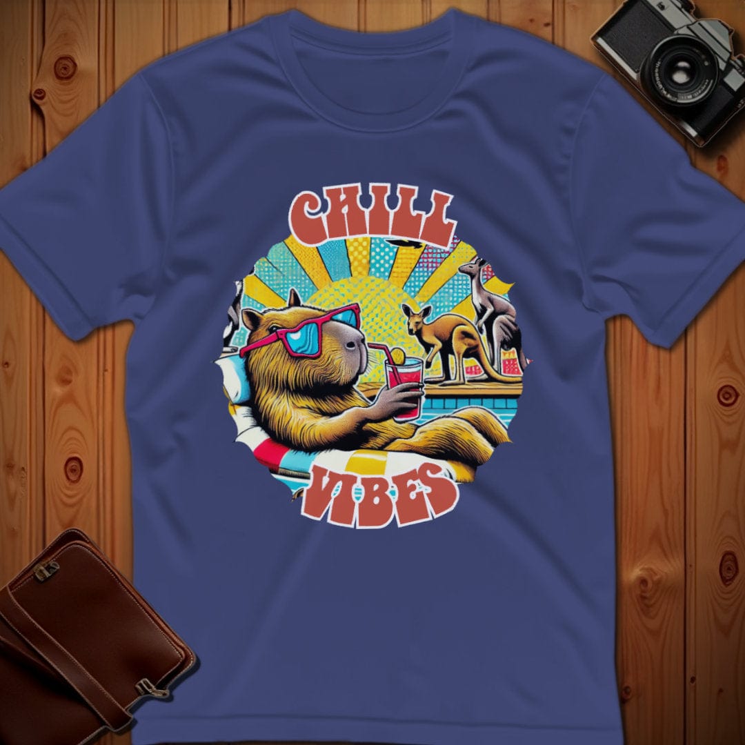 Capybara Tee – Chill Vibes – Bold Vibrant Art