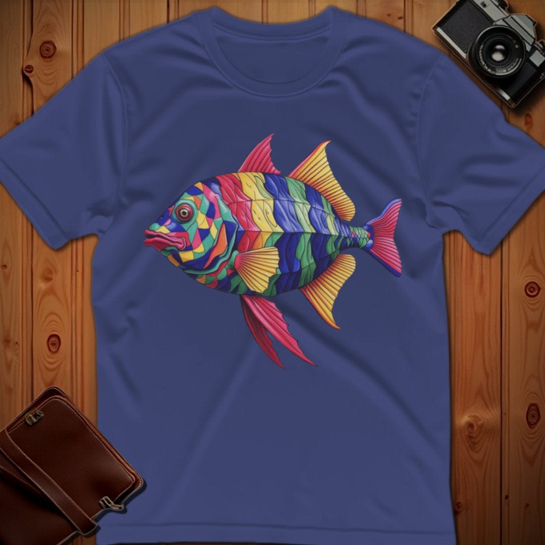 Fish Tee – Bright Pattern – Bold Vibrant Art