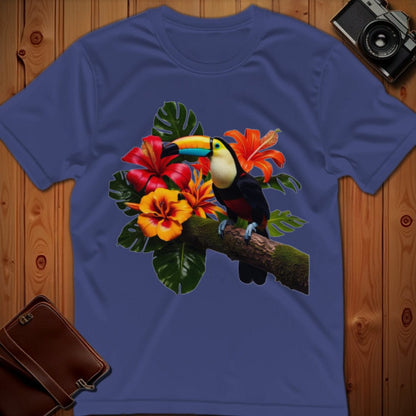 Vibrant Toucan T-Shirt - Bold Tropical Bird Graphic Tee