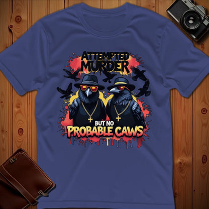 Crows Tee – Attempted Murder – Bold Vibrant Art