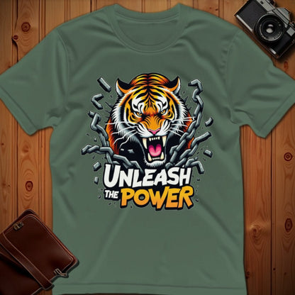 Tiger Tee – Unleash the Power – Bold Vibrant Art