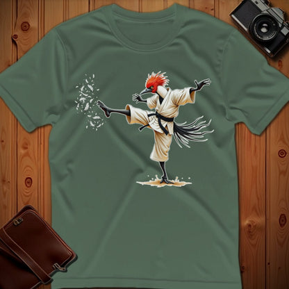 Secretary Bird Tee –  Martial Artist – Bold Vibrant Art