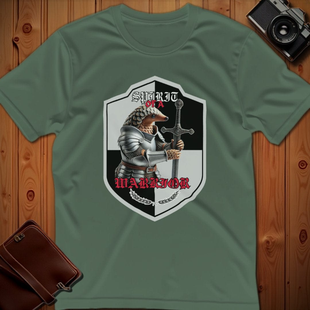 Pangolin Tee – Knight Spirit of a Warrior  – Bold Vibrant Art