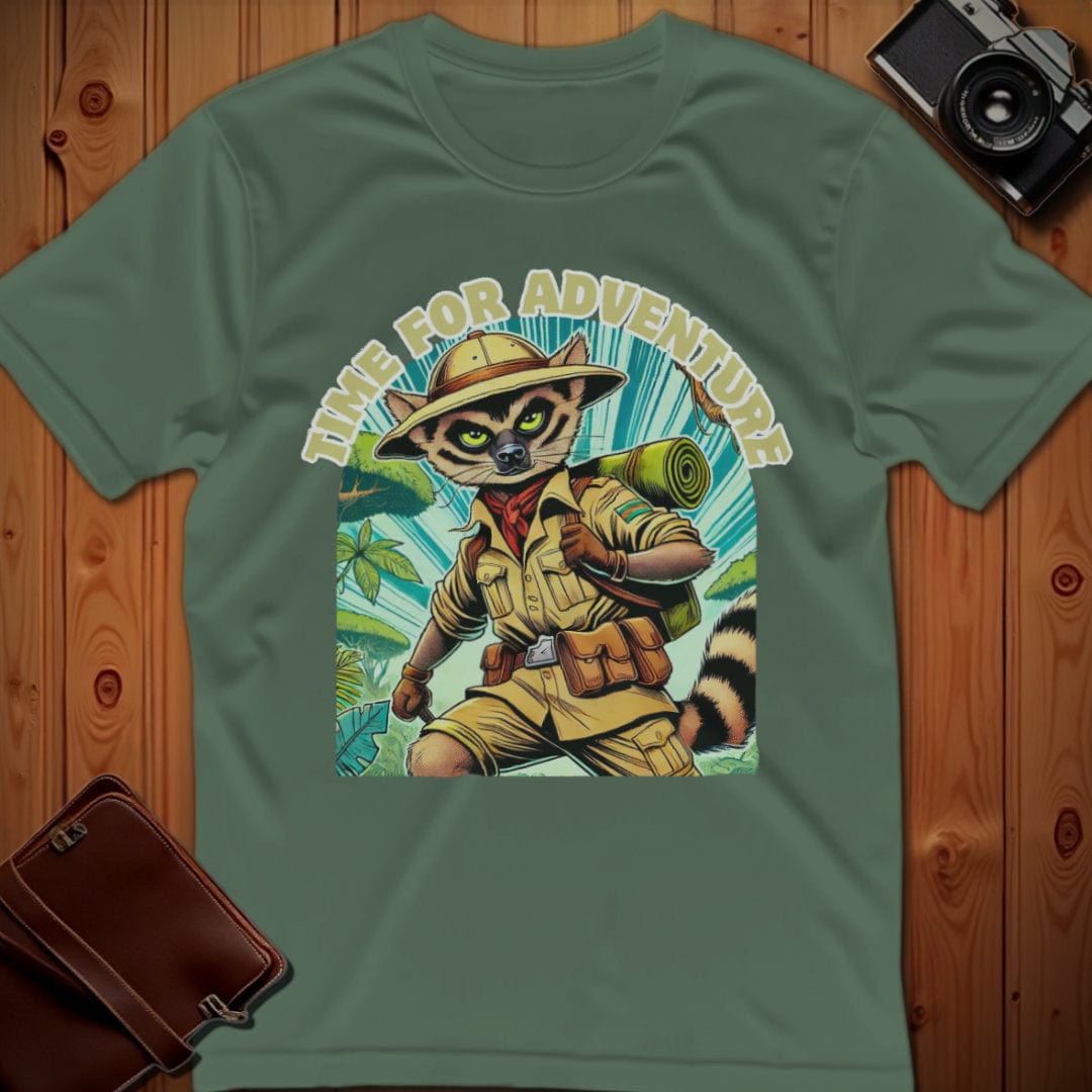 Fossa Tee – Time For Adventure – Bold Vibrant Art