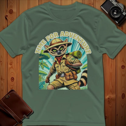 Fossa Tee – Time For Adventure – Bold Vibrant Art