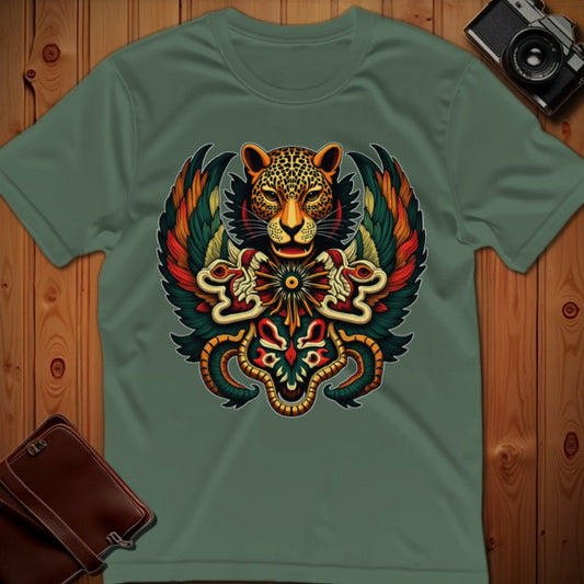 Jaguar Tee – Mayan – Bold Vibrant Graphic | Outdoor Adventure