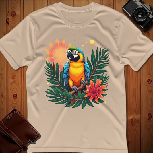 Parrott Tee – Tropical – Bold Vibrant Art