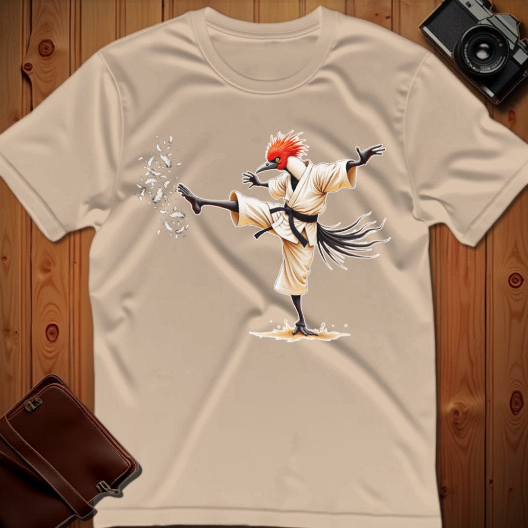 Secretary Bird Tee –  Martial Artist – Bold Vibrant Art
