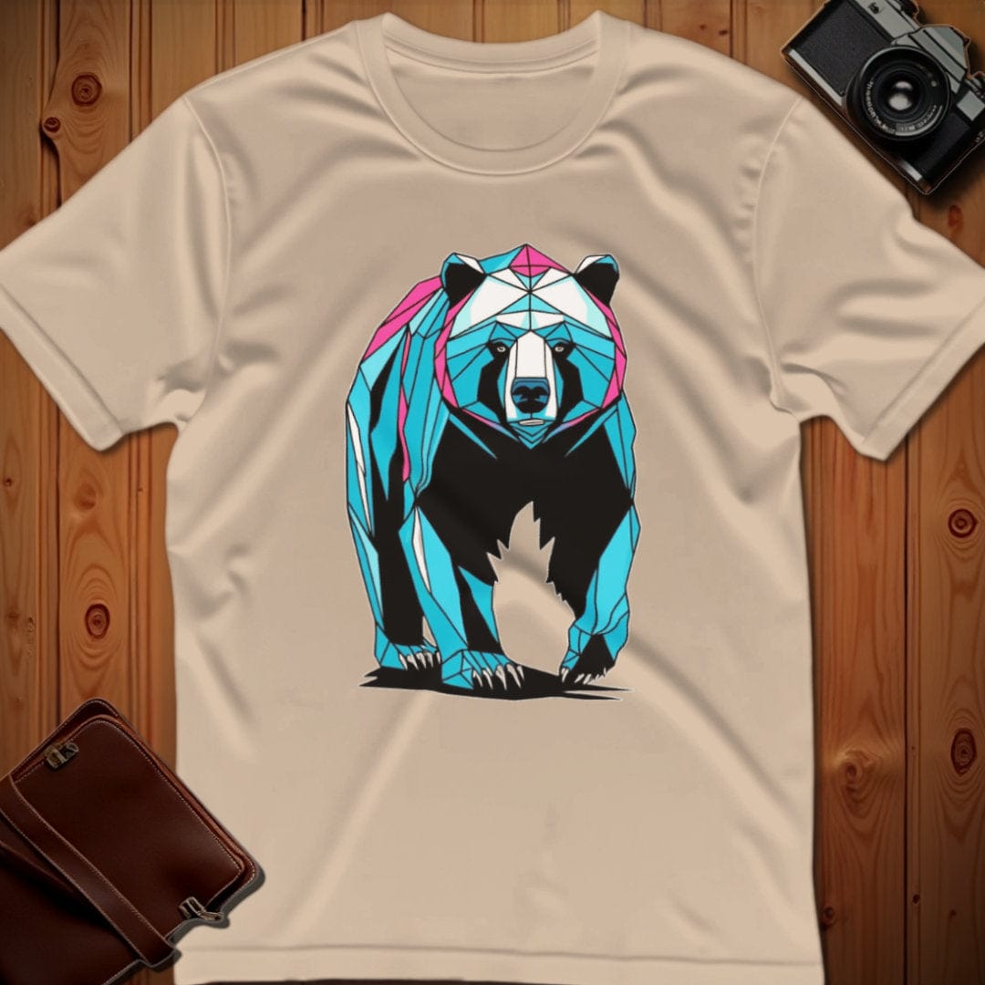 Bear Tee – Geometric – Bold Vibrant Art