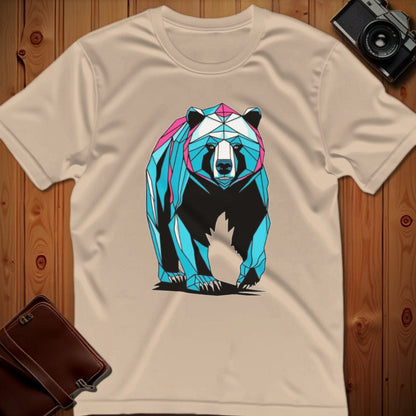 Bear Tee – Geometric – Bold Vibrant Art