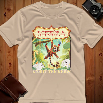 Kinkajou Tee – Life’s A Jungle Enjoy The Show – Bold Vibrant Art