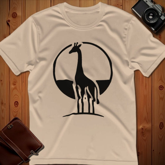 Giraffe Tee – Minimalist – Bold Vibrant Art