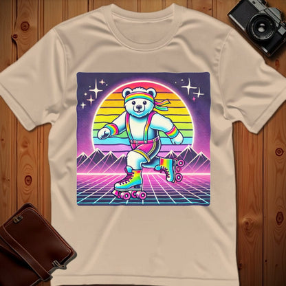 Bear Tee – 80's Roller Skating – Bold Vibrant Art