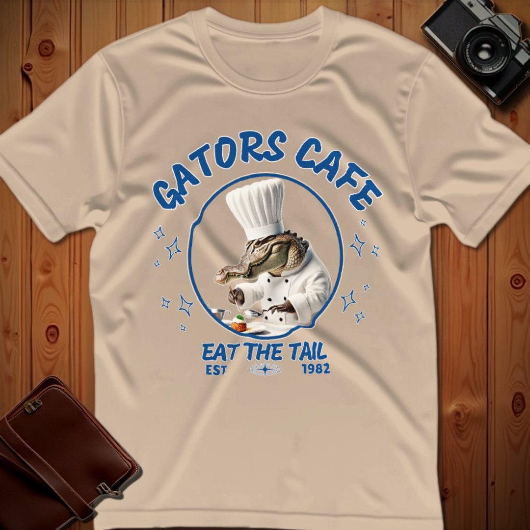Alligator Tee – Gators Cafe – Bold Vibrant Graphic | for Animal Lovers