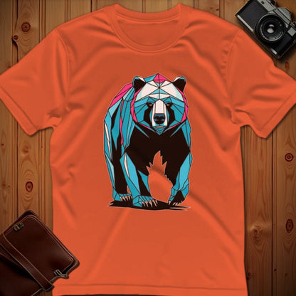 Bear Tee – Geometric – Bold Vibrant Art