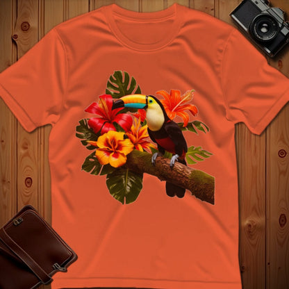Vibrant Toucan T-Shirt - Bold Tropical Bird Graphic Tee